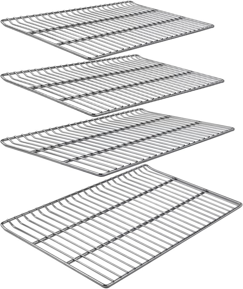 COMVIEE Cooking Grates Replacement Parts for Masterbuilt 40 Inch Electric Smoker, 19.69" x 12.28" Grill Grid, Replace Smoker Racks for Masterbuilt MB20070115, MB20072918, MB20074719, MB20072916, 4 Pack - Image 1